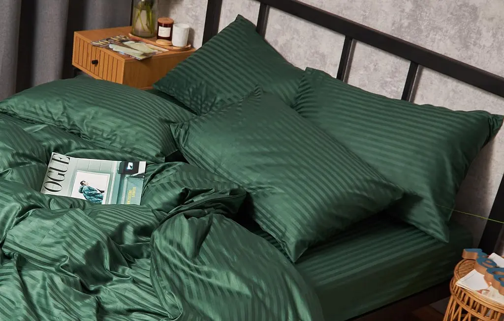 Набор наволочек Moon&Star Satin Stripe Verdant 60х60 см 2 шт MS840000658 - фото 3
