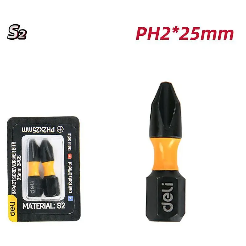 Біти PH2 x 25 мм Deli EDL251002Z - фото 3