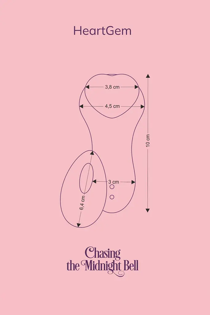 Вібратор FairyGasm HeartGem 10 см зелений - фото 11