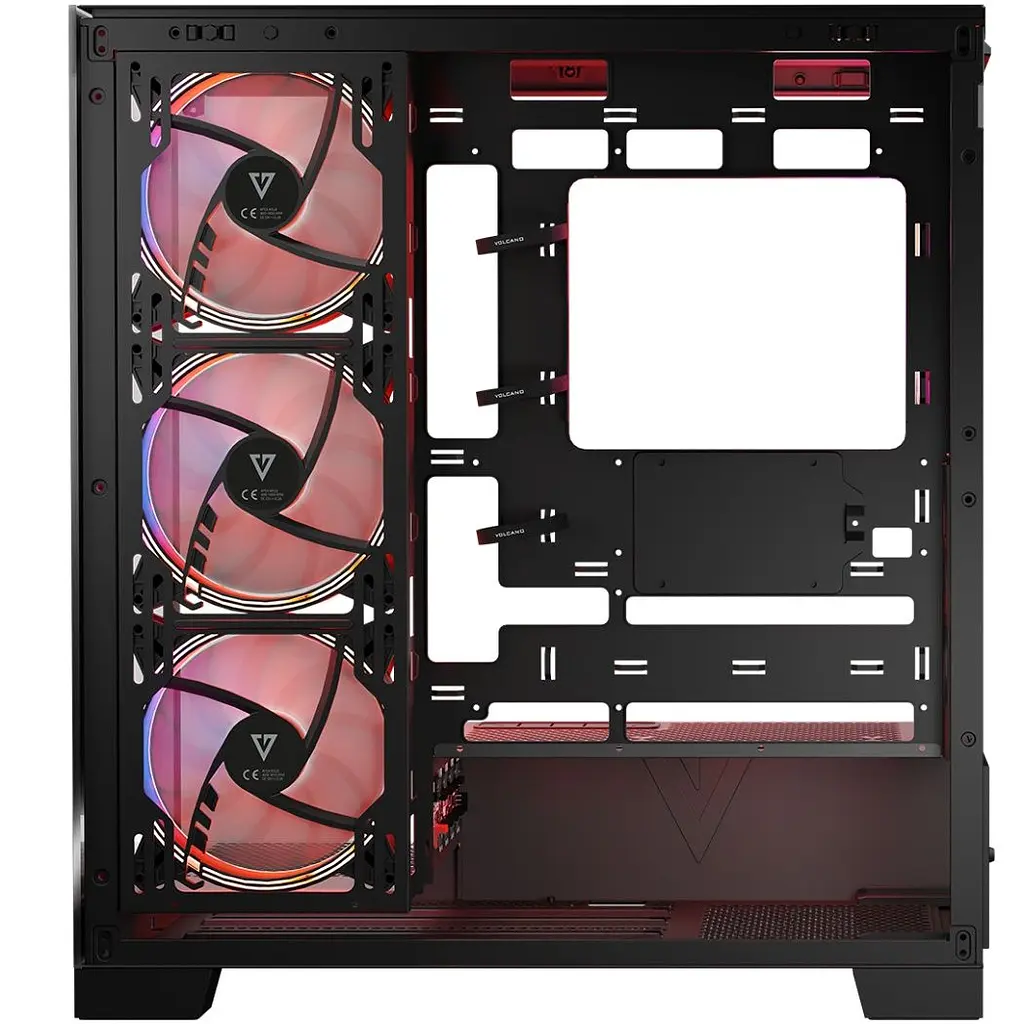 Корпус Modecom VOLCANO SPACE APEX ARGB 4x140 мм fans MIDI USB 3.0x2+TYPE-C BLACK без БЖ ATX (AT-SPACE-PG-10-000000-000) - фото 10