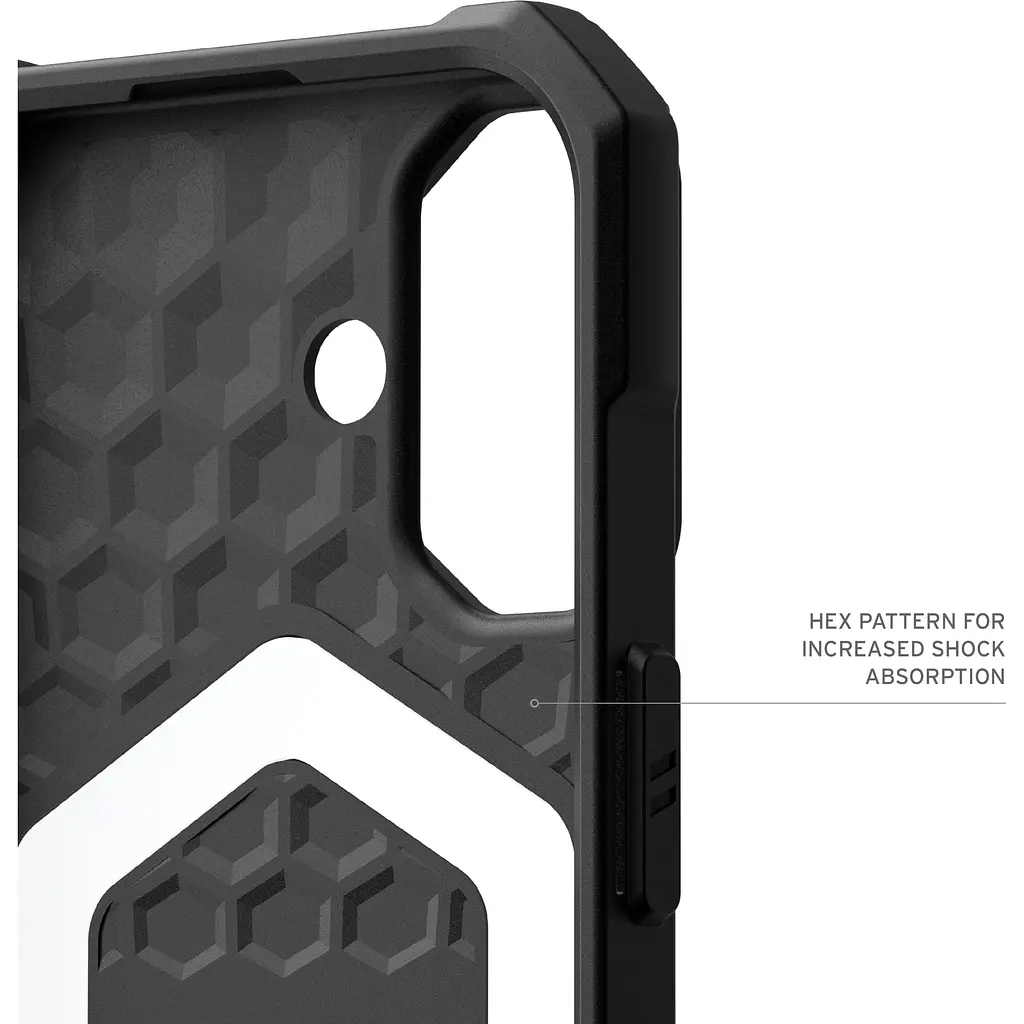 Оригинальный противоударный чехол UAG Essential Armor MagSafe для iPhone 16 Plus Black 114447114040 - фото 7