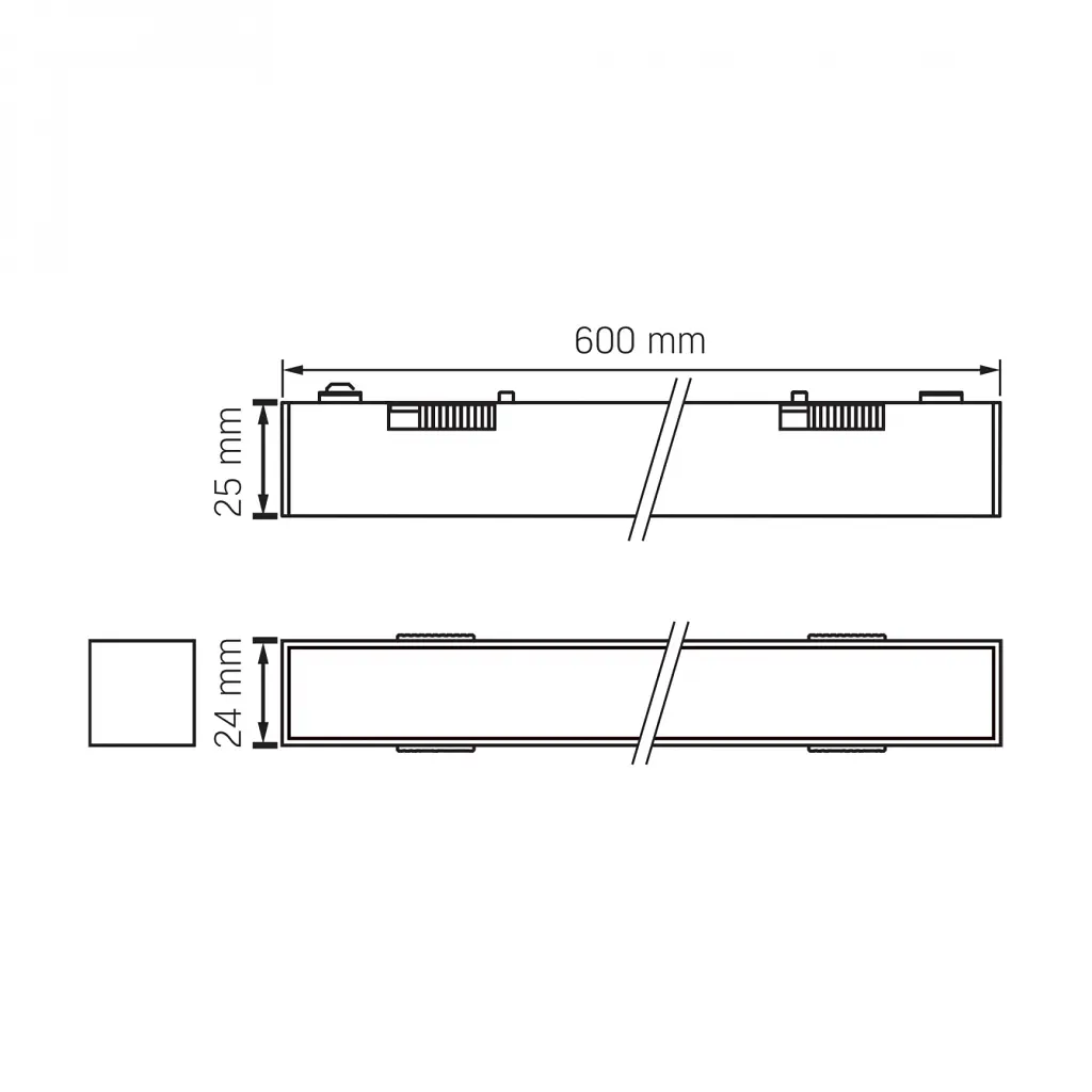 Світильник Videx LD460B 21W 60cm 4000K 48V Black (VL-TRMS-LD460B) - фото 4