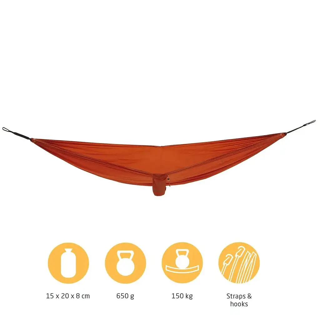 Гамак туристический Grand Canyon Bass Hammock до 150 кг нейлон оранжевый - фото 2