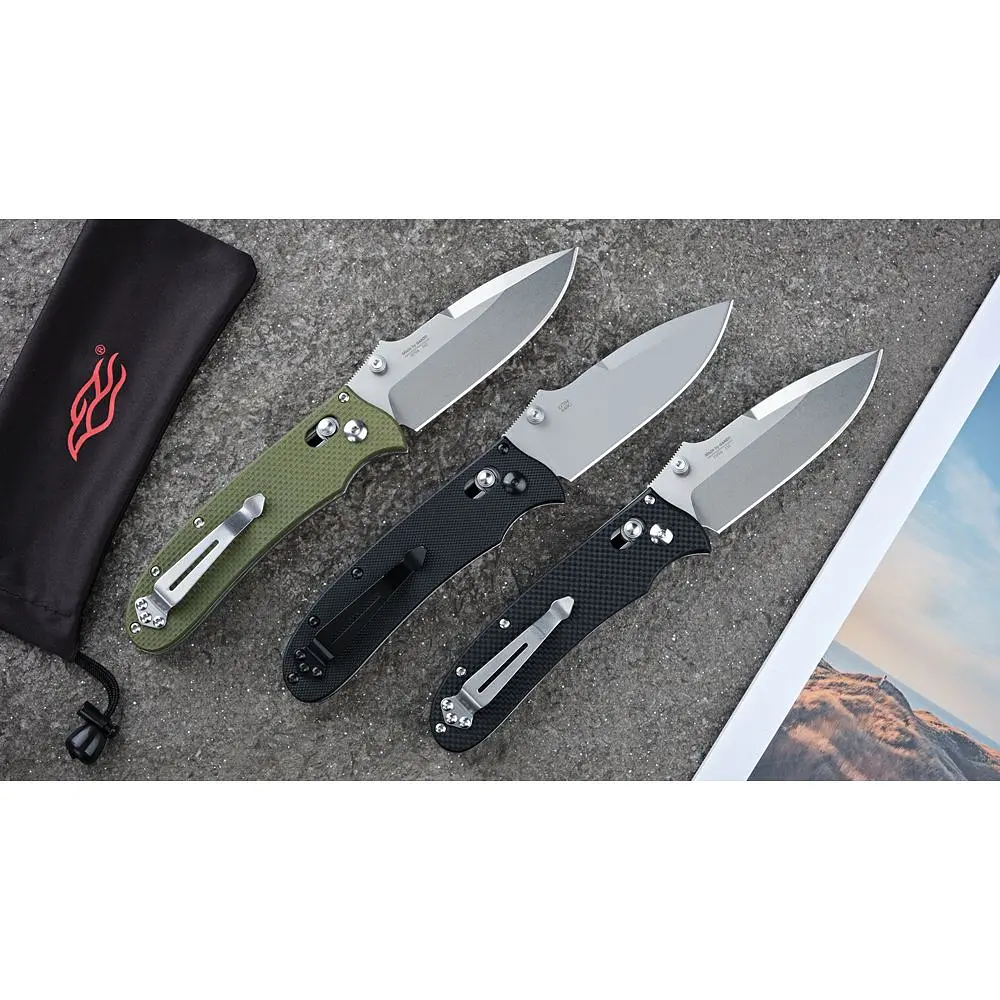 Ніж складаний Ganzo D704-BK D2 сталь чорний - фото 8