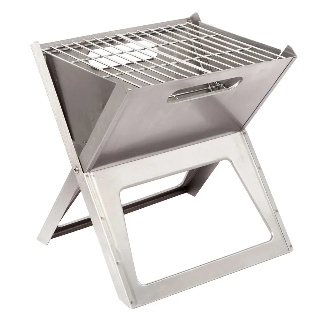 Гриль вугільний Bo-Camp Notebook/Fire Basket Compact Silver (8108347) - фото 2