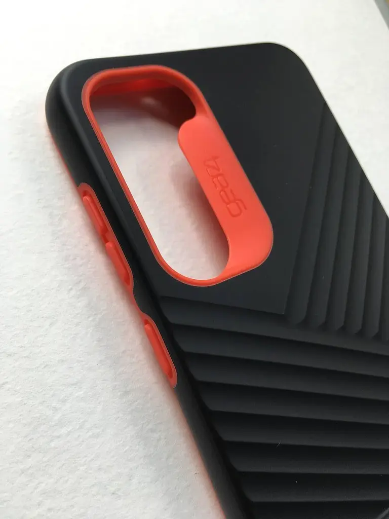 Оригінальний протиударний чохол для Samsung Galaxy S23 Plus (S916) Gear4 Battersea D3O Black Orange з підставкою - фото 9