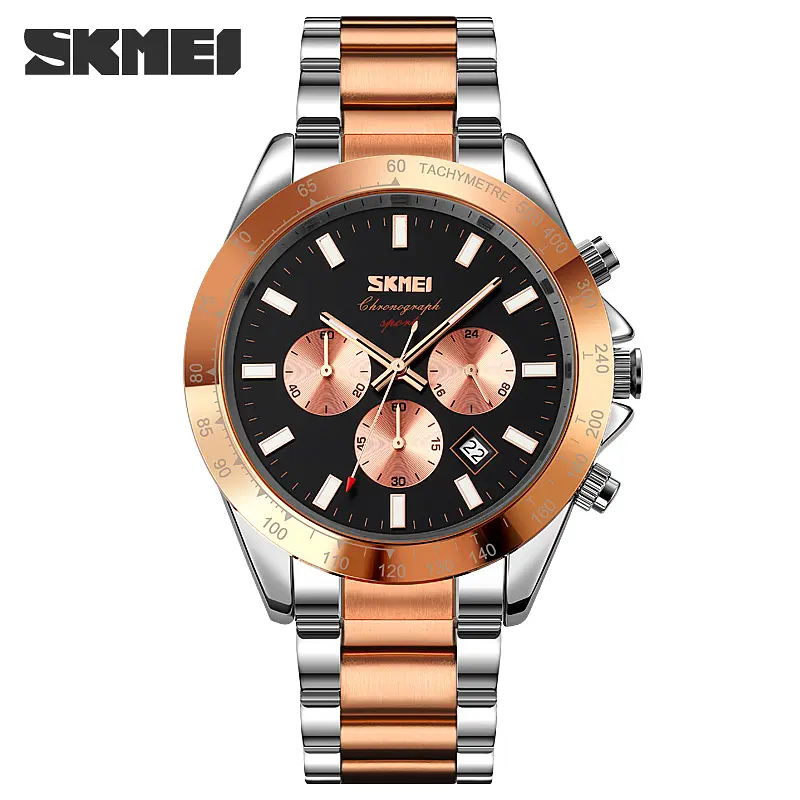 Чоловічий наручний годинник 9259RGBK Rose Gold-Black Skmei acs0029841