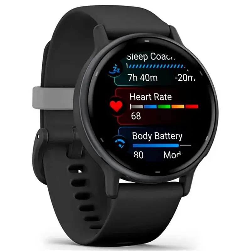 Смарт-годинник Garmin Vivoactive 5 Slate Aluminum Bezel with Black Case and Silicone Band (010-02862-5A) - фото 7