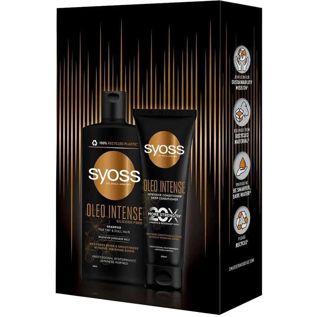 Уценка.Набор Syoss Oleo Intense для сухих и тусклых волос: Шампунь 440 мл + Кондиционер 250 мл - фото 5