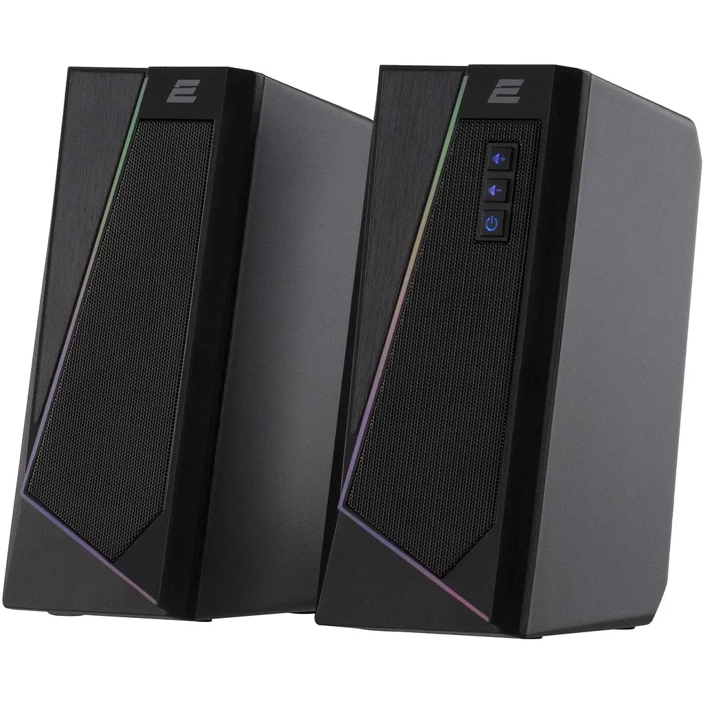 Акустична система 2E PCS233 RGB, 2.0, USB, Black