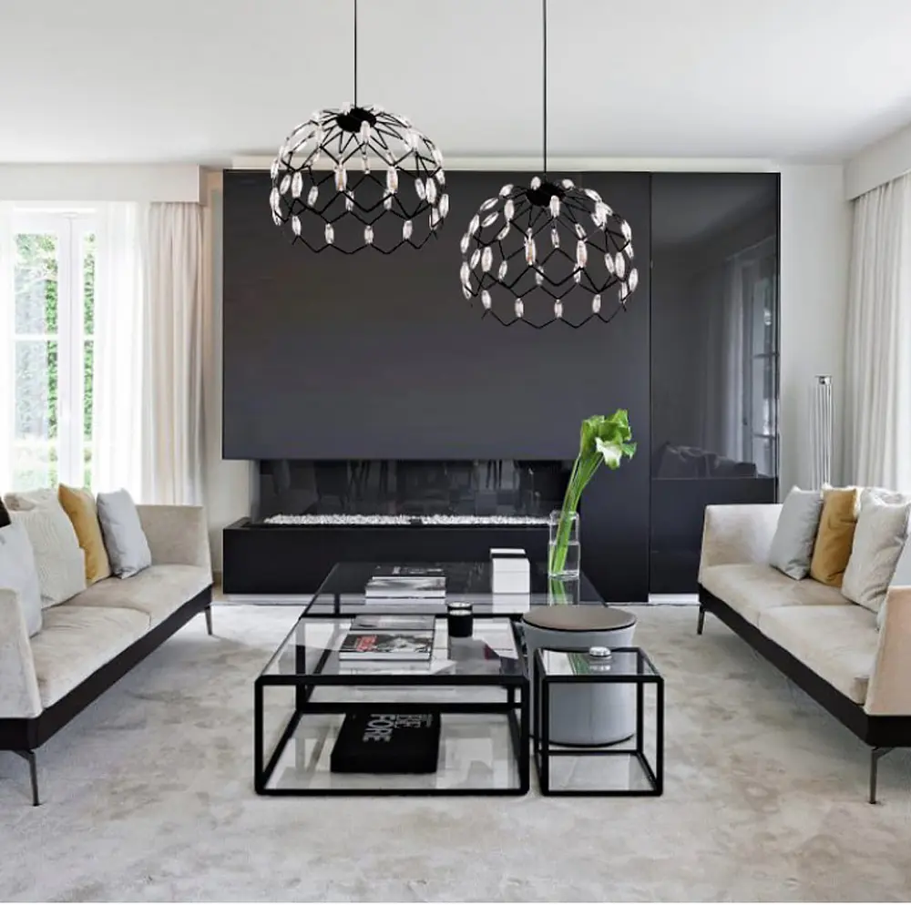 Світильник-напівкупол у чорному корпусі | Арт. D 1288 BK | Line F - фото 2