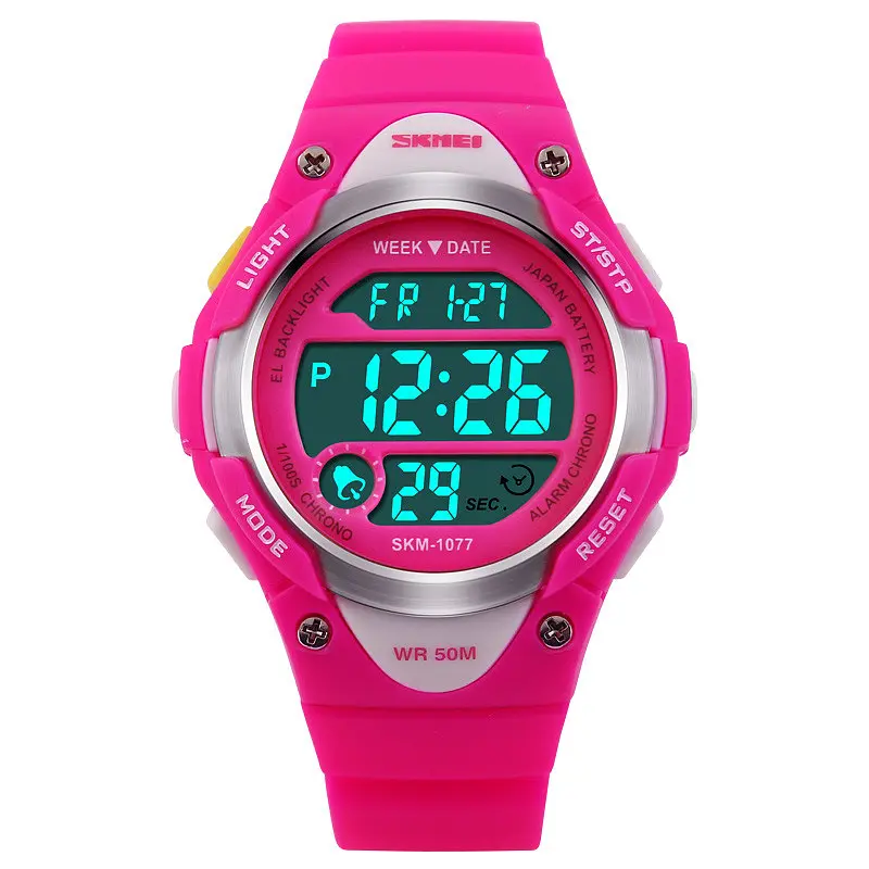 Дитячий наручний годинникSkmei 1077 Pink, 1077RS (15884) - фото 2