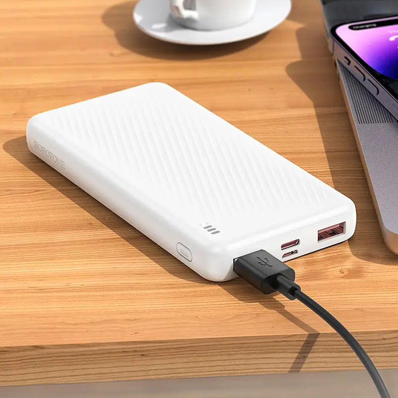 Портативний ЗП Power Bank Borofone BJ56 Graceful 22.5W+PD20W 10000 mAh White - фото 3