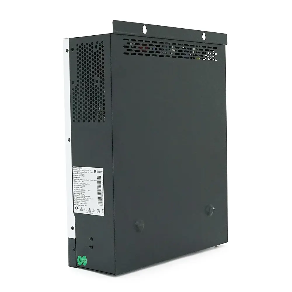 Гібридний інвертор ENERGY PROMAX VM II-1600W-12V, 2000VA/1600W, 12V, струм заряду 16-80А, MPPT 80А, 290*367*111мм, 6,4 кг - фото 2