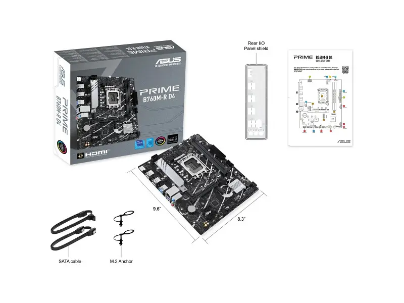 Материнська плата Asus PRIME B760M-R-D4 (90MB1HA0-M0EAY0) - фото 8