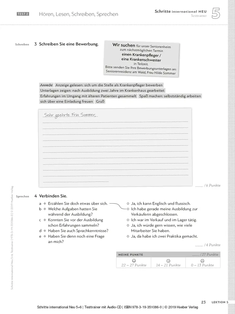 Schritte international Neu 5+6. Testtrainer + CD - фото 6