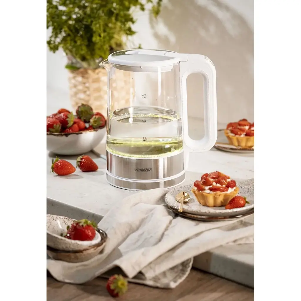 Стеклянный электрический чайник Mesko MS 1301 1.7 л - фото 3
