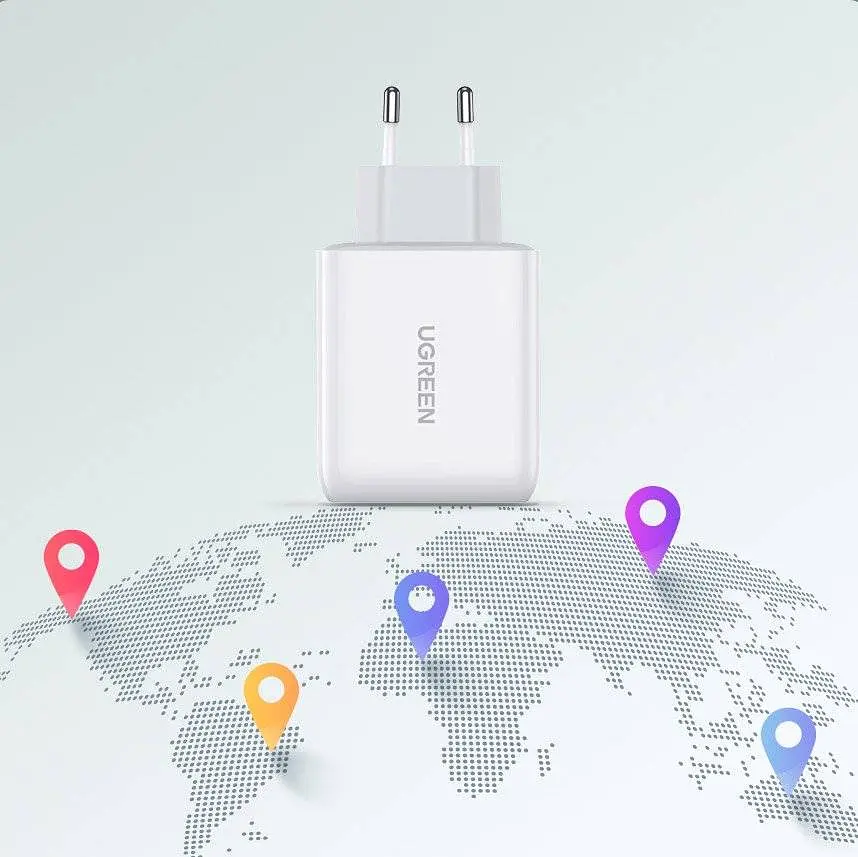 Мережевий зарядний пристрій UGREEN CD170 38W USB-C Wall Charger EU (White) (UGR-60468) (UGR-60468) - фото 10