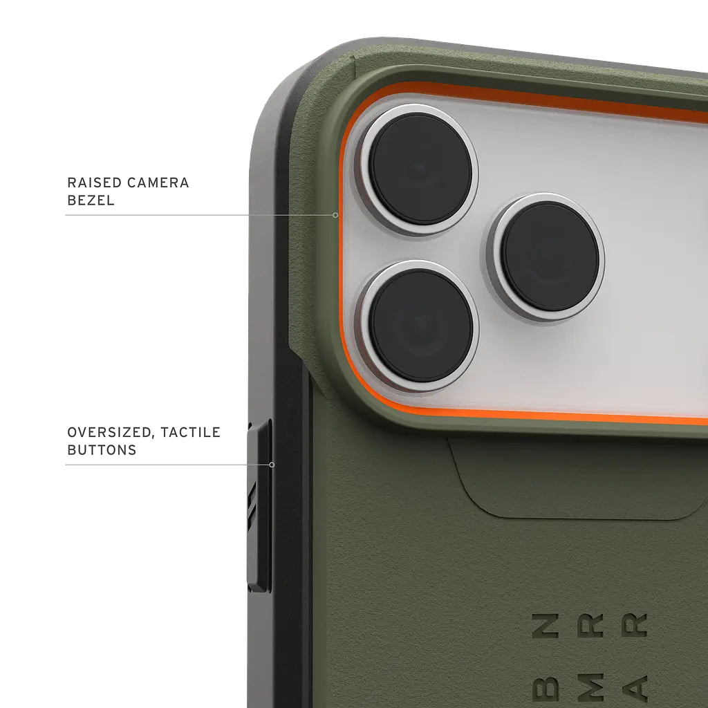 Чохол протиударний UAG Civilian MagSafe для iPhone 17 Pro Max Olive/Orange 114546117297 - фото 5
