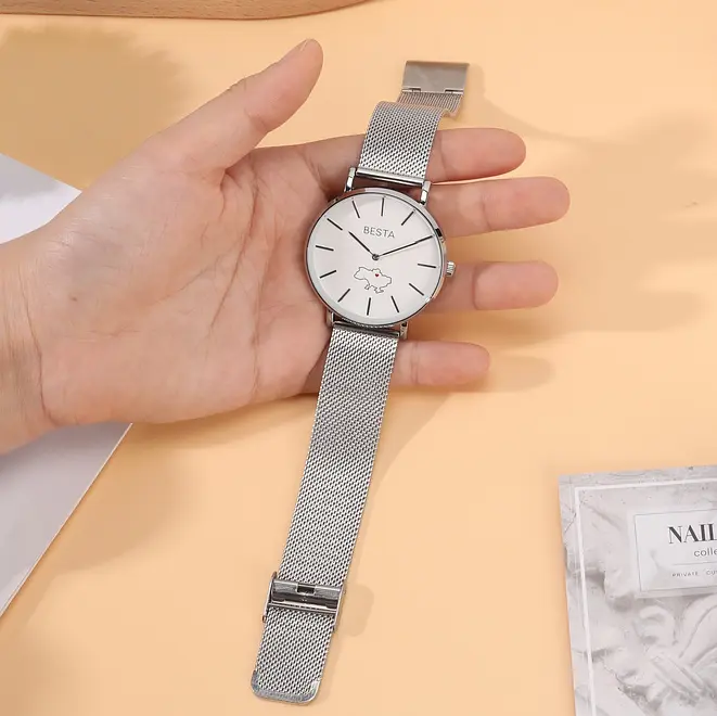 Наручний годинник жіночий Besta Love UA Silver Сріблястий (3142) - фото 7