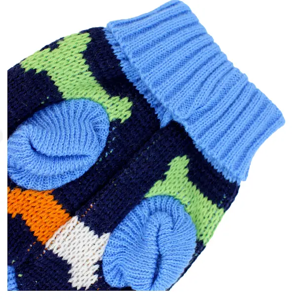 Светр для собак та котів EcoToys Bones S синій з кісточками A: 19 см B: 26 см C: 16 см 6986 - фото 4