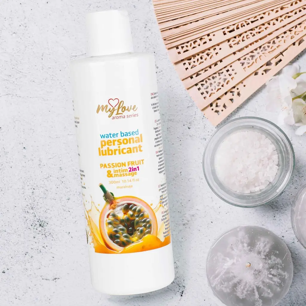 Лубрикант MyLove Aroma Series IntimMassage 2in1 Passion Fruit, 300 мл - фото 4