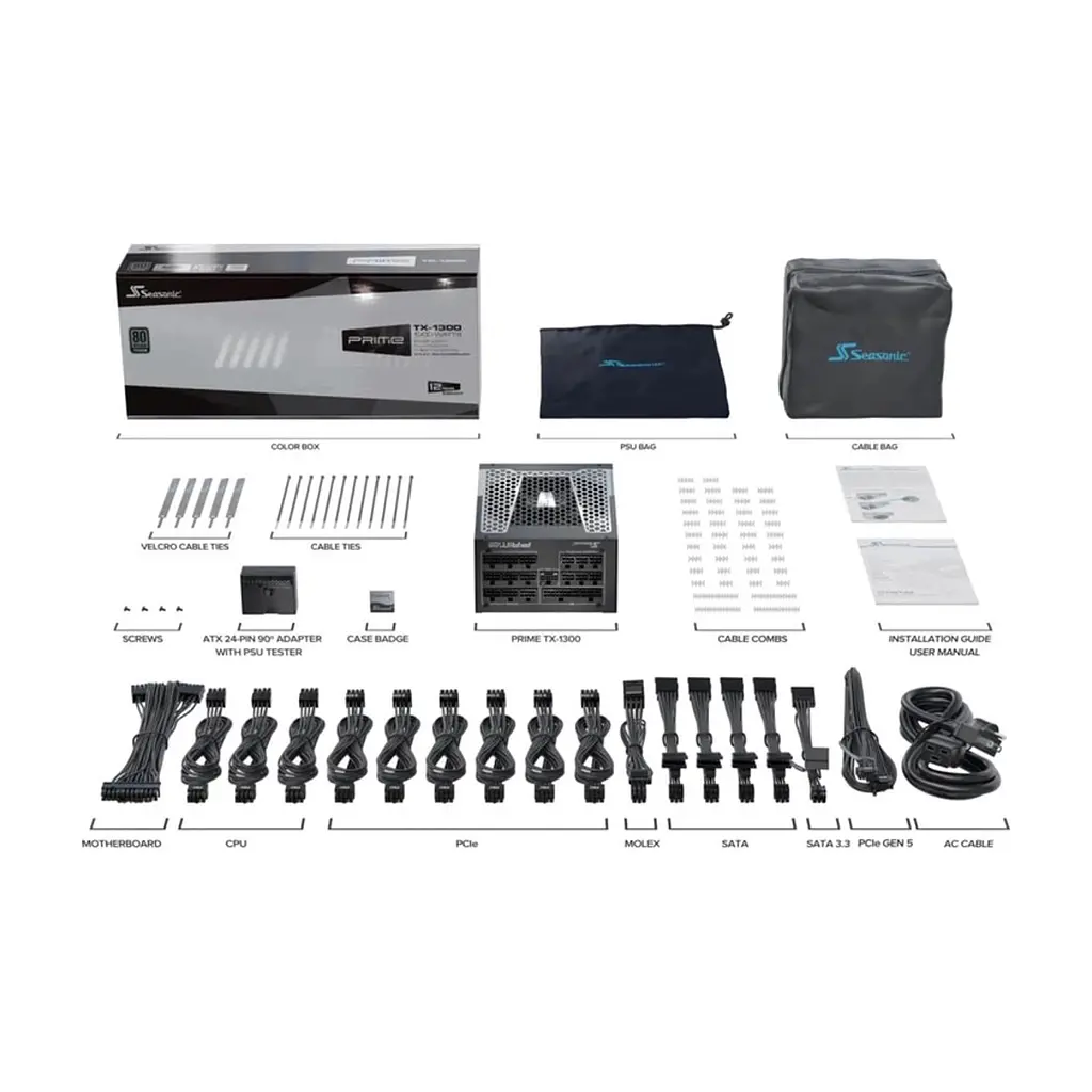 Блок живлення Seasonic 1300W (PRIME-TX-1300-ATX30) - фото 10