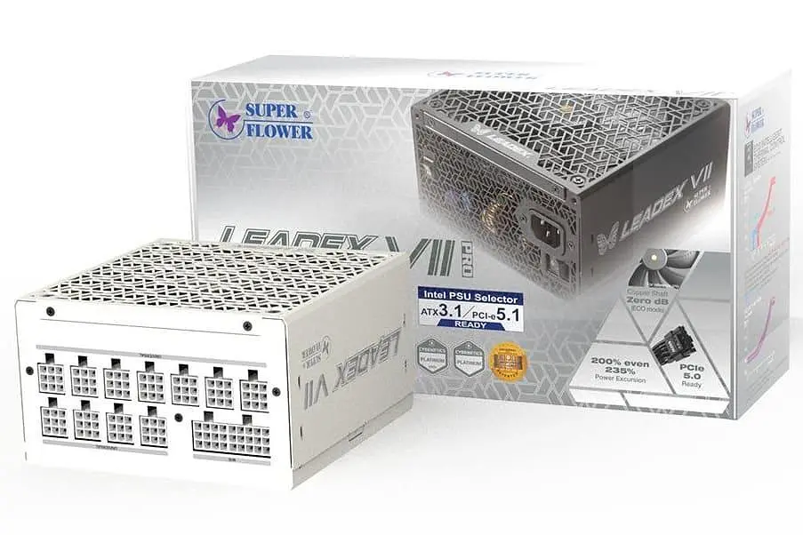 Блок питания Super Flower Leadex VII XP Pro 1000W ATX 3.1 80+ Platinum White (SF-1000F14XP WHITE) - фото 9