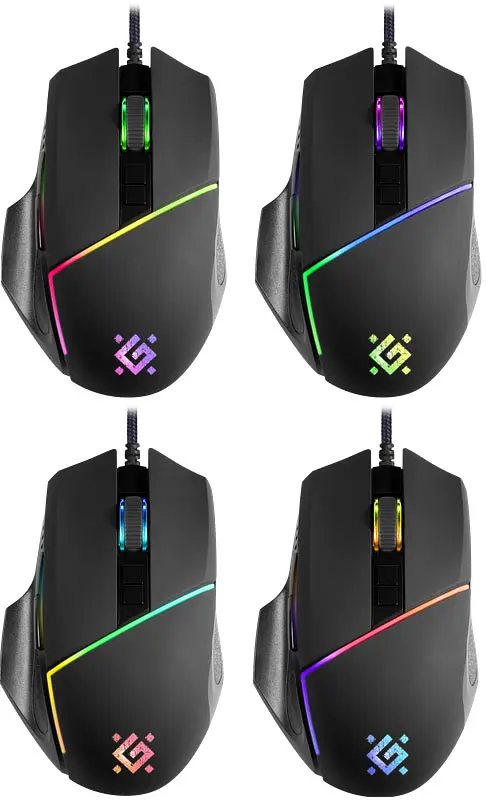 Мишка Defender Warfame GM-880L ігрова, 12800dpi., 8кн., RGB - фото 5