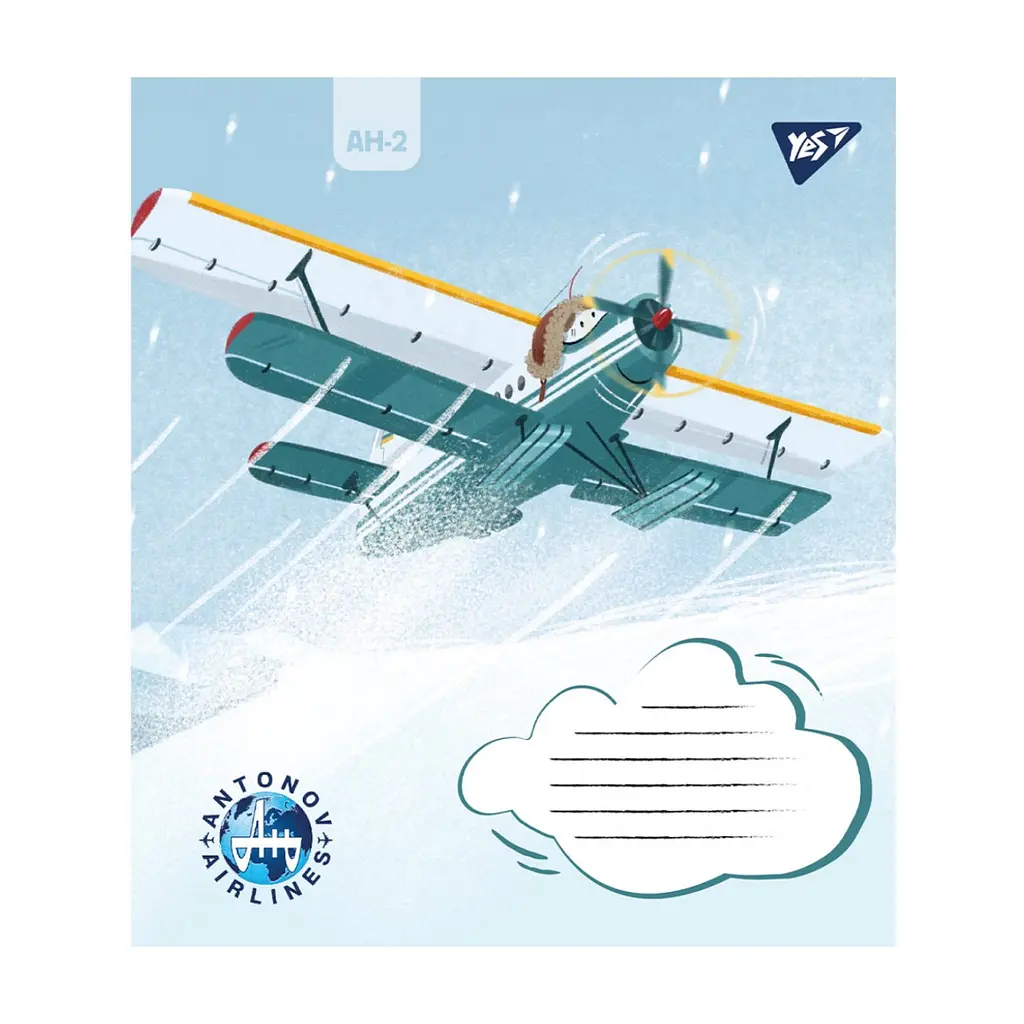 Зошит Yes Антонов 12 аркушів лінія (767429), в асортименті - фото 3