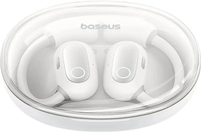 Наушники Baseus Eli Sport 1 Open-Ear TWS Earbuds Stellar, IPX4, BT5.3, 65mAh, 600mAh, 7.5h, White  A00064400221-00 - фото 3