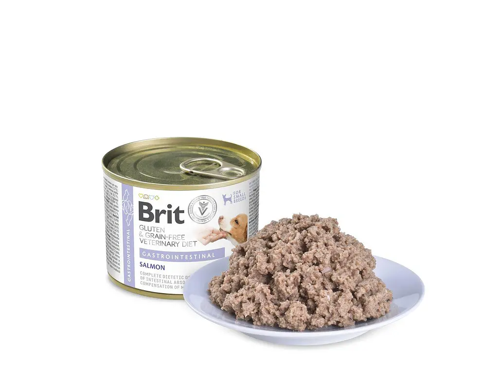 Вологий корм Brit VetDiet Gastrointestinal для собак із проблемами травлення з лососем, 200 г - фото 2