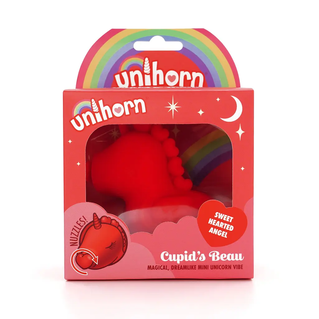 Вібратор-єдиноріжка Unihorn - Cupid's Beau, масажувальний язичок-сердечко - фото 8