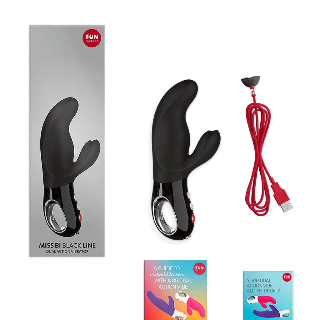 Вібратор Fun Factory Miss Bi 17 см чорний - фото 8