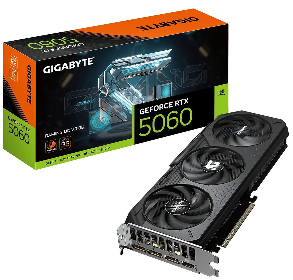 Відеокарта GIGABYTE RTX 5060 8G GAMING OC V2 (GV-N5060GAMING OCV2-8GD) (GDDR7, 128 bit, PCI-E v5.0 x16) - фото 10