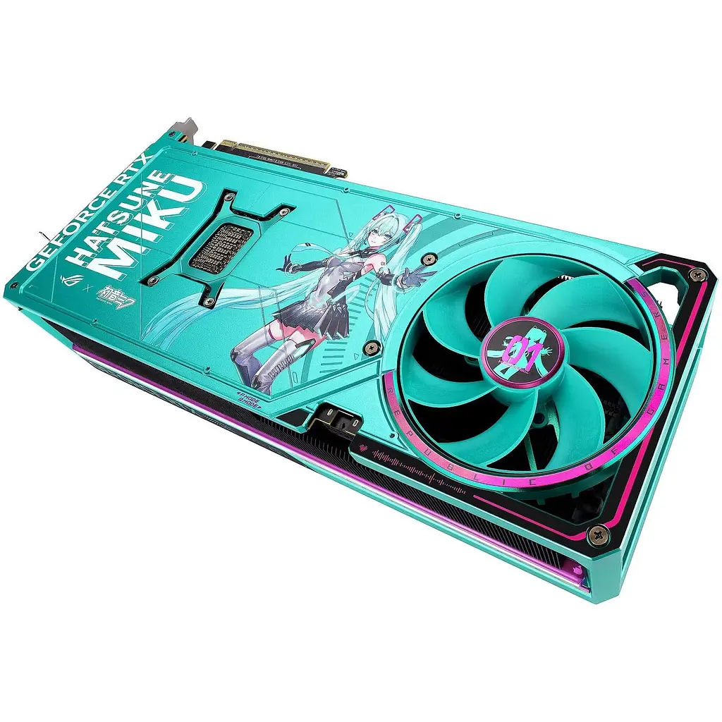 Відеокарта ASUS RTX 5080 16GB ROG Astral OС HATSUNE MIKU EDITION (ROG-ASTRAL-RTX5080-O16G-HATSUNE-MIKU-EDITION) (GDDR7, 256 bit, PCI-E v5.0 x16) - фото 4