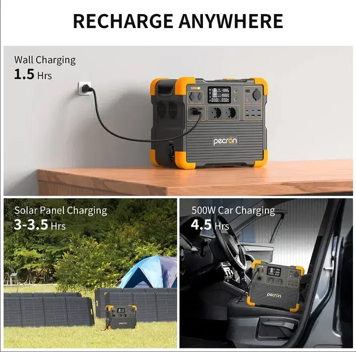 Зарядная станция Pecron E2400LFP APP Control, (электростанция для дома, UPS, ИБП) - фото 7