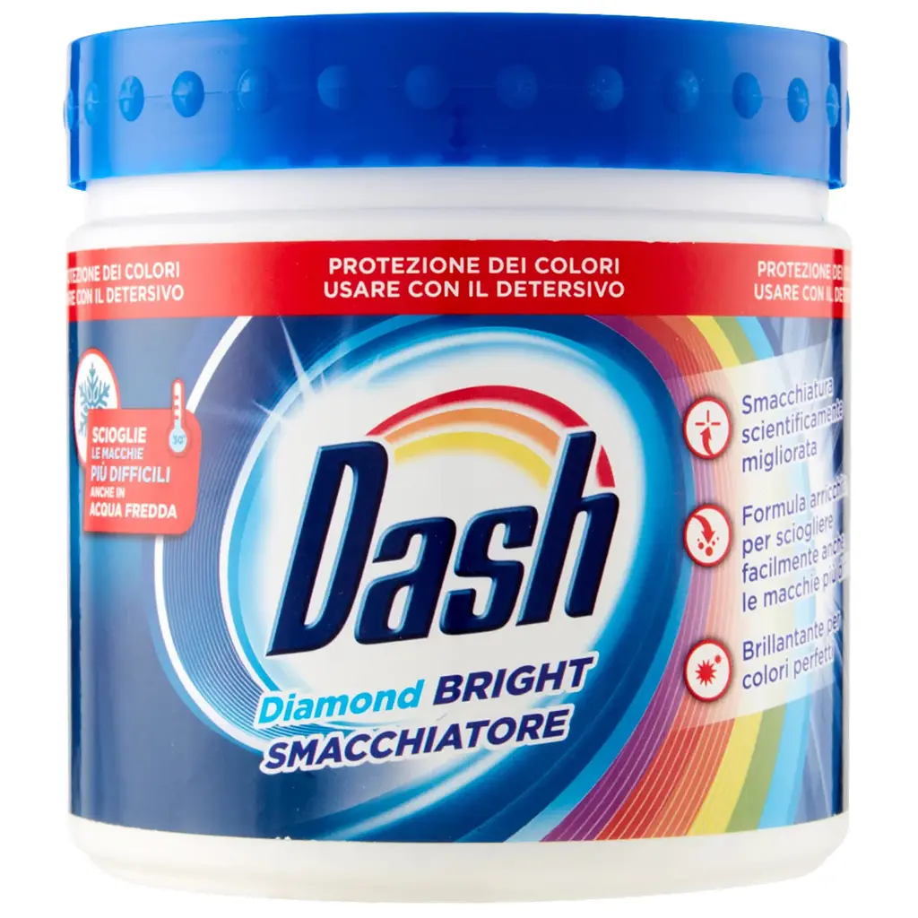 Плямовивідник та порошок 2 в 1 Dash Diamond Bright 500 г