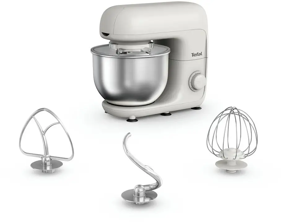Міксер планетарний Bake Essential 800Вт, білий Tefal teh0026012 - фото 2