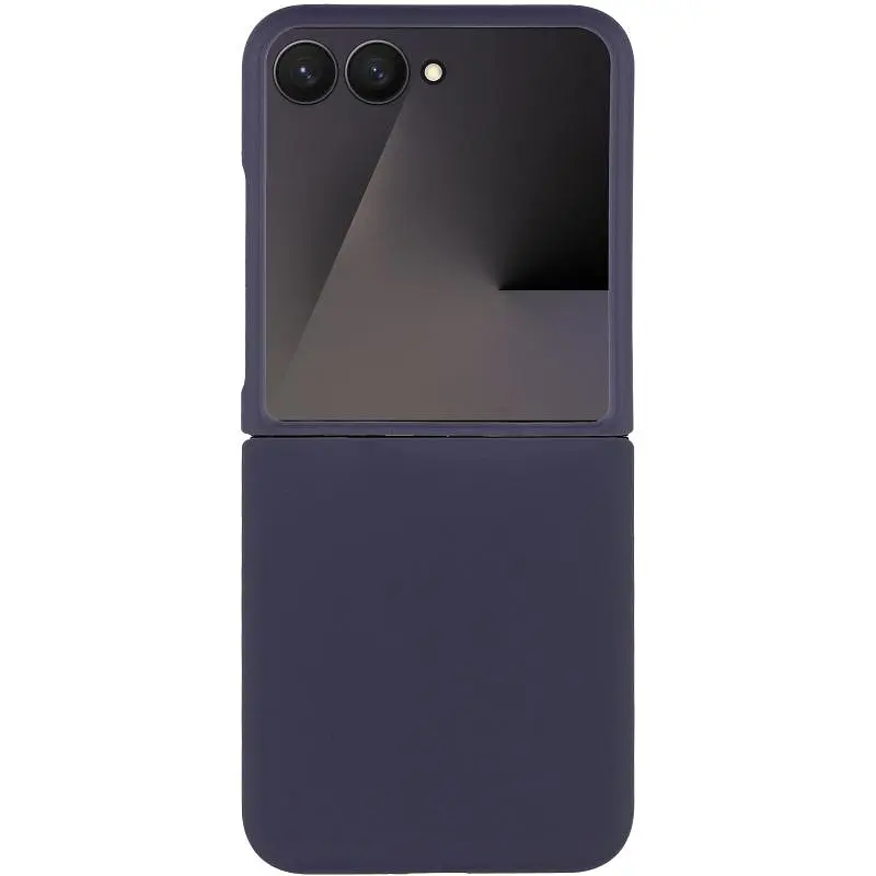 Чехол Foldables Silicone Cover Lakshmi (AAA) для Motorola Razr 50 Ultra Темно-синий / Midnight blue - фото 2