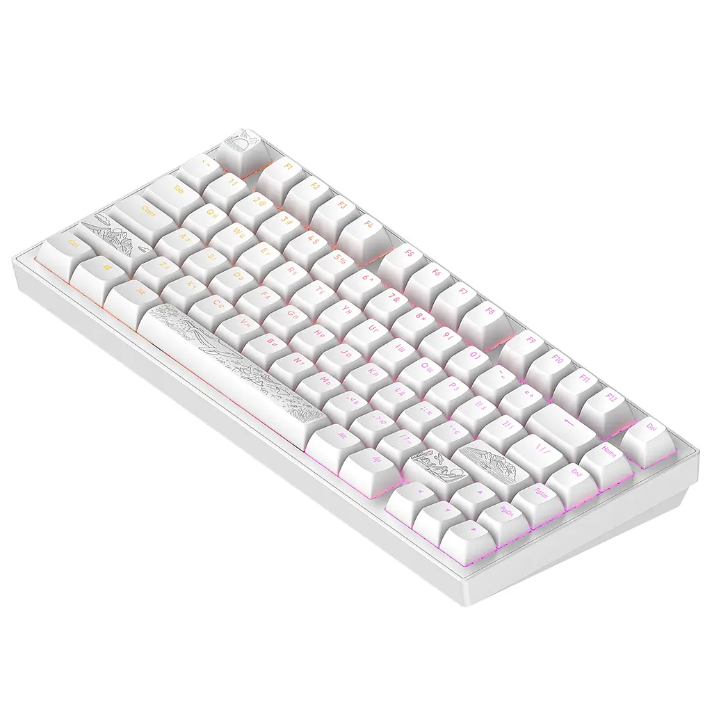 Клавіатура Dark Project ALU81 Terra Nostra PBT RGB Mech G3MS Moonstone White (DPKB_NOSTRA_81_ANSI_WHITE_UA) - фото 3