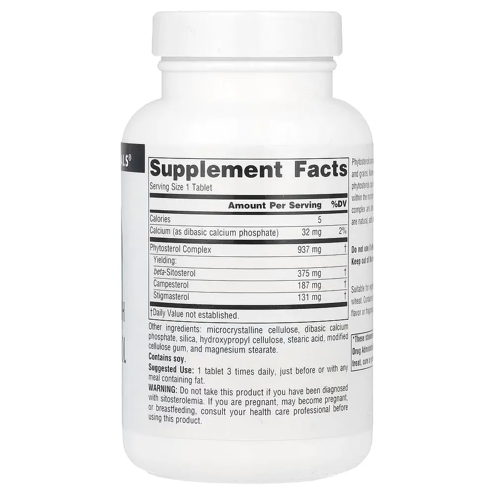 Фітостероли Beta Sitosterol 375 mg Mega Strength, 60 капсул Source Naturals vit0004283 - фото 2