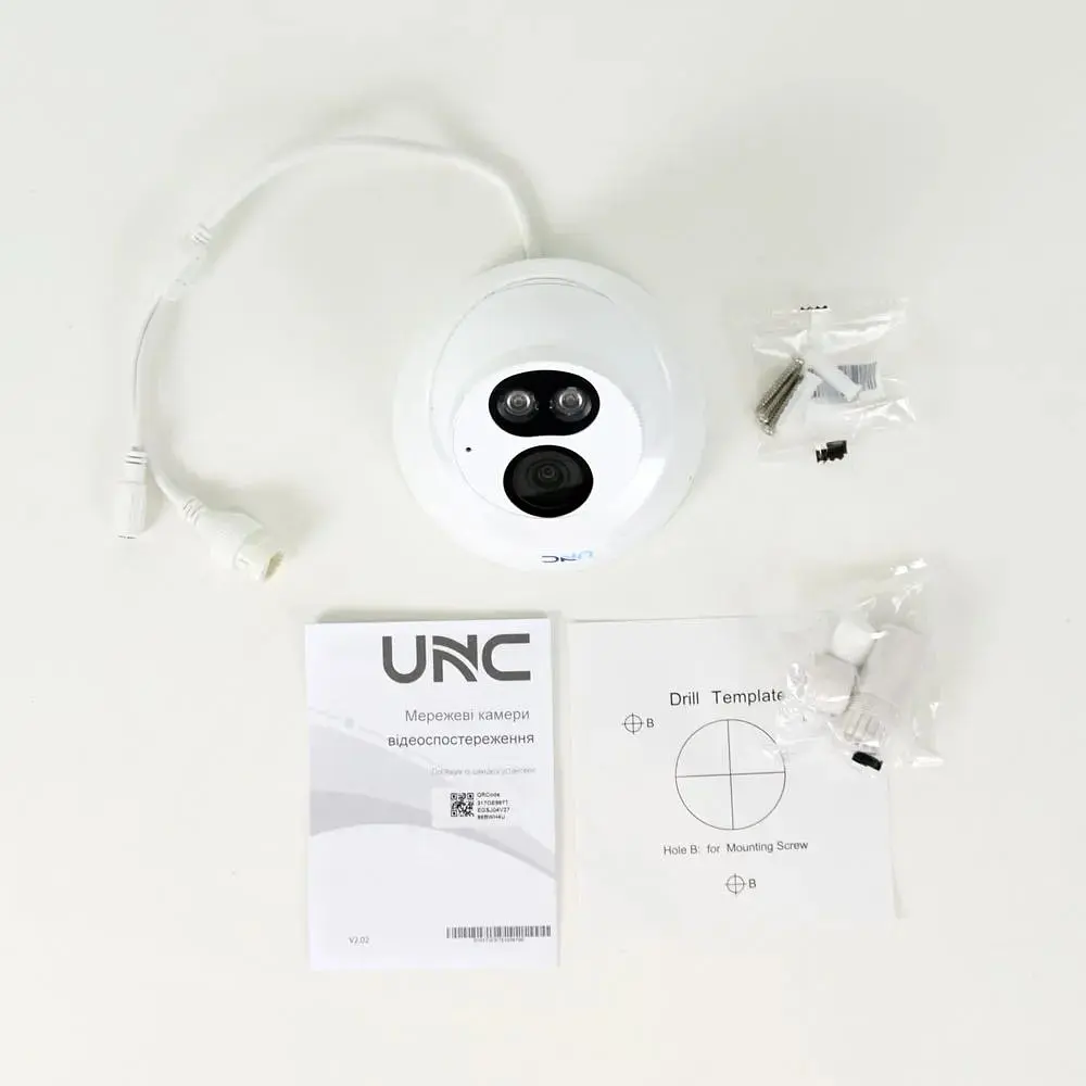 IP відеокамера UNC UNVD-4MIRP-30W/2.8AS CH купольна 4 Мп - фото 3