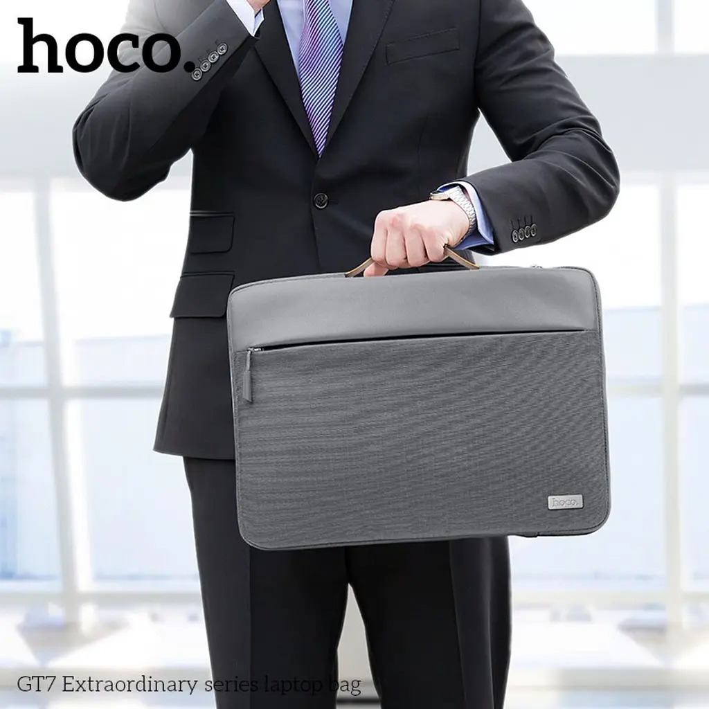 Сумка для ноутбука Hoco GT7 Extraordinary Series Laptop Bag 14` Space Gray [150049] - фото 6