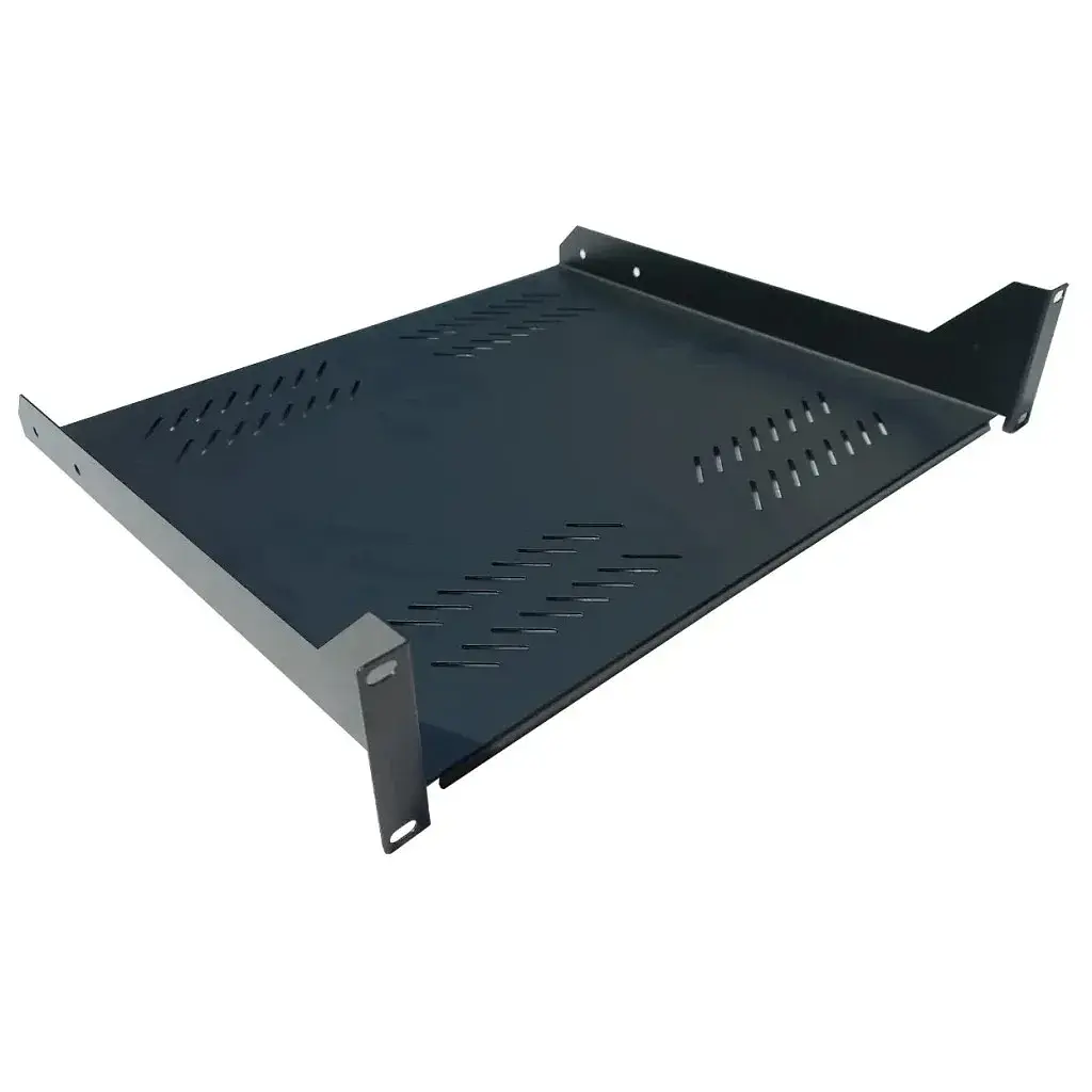 Полка 19" Hypernet 2U глиб. 400мм, колір чорний (CS-400-2U-BLACK)