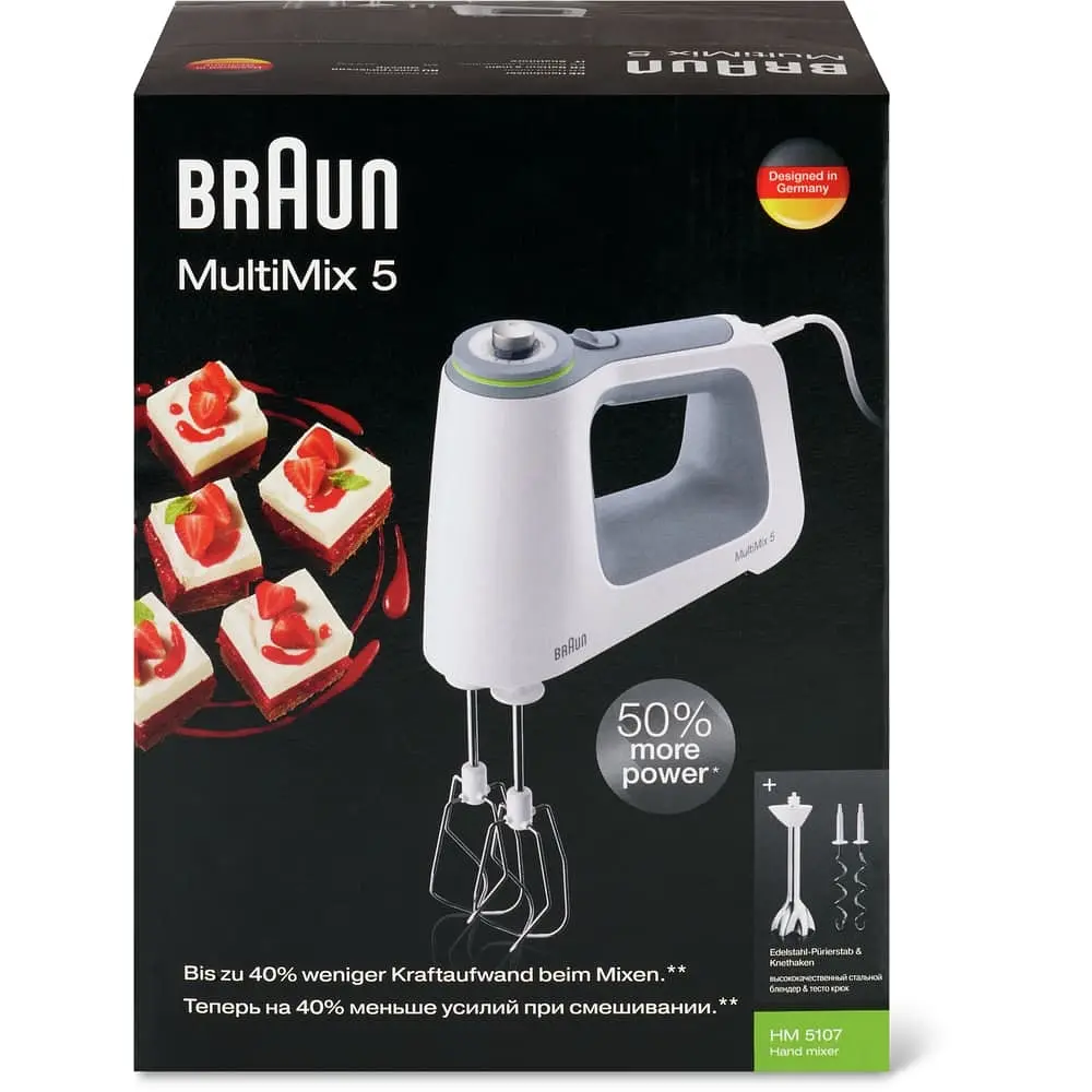 Міксер Braun MultiMix 5 HM 5107 White (13289) - фото 4