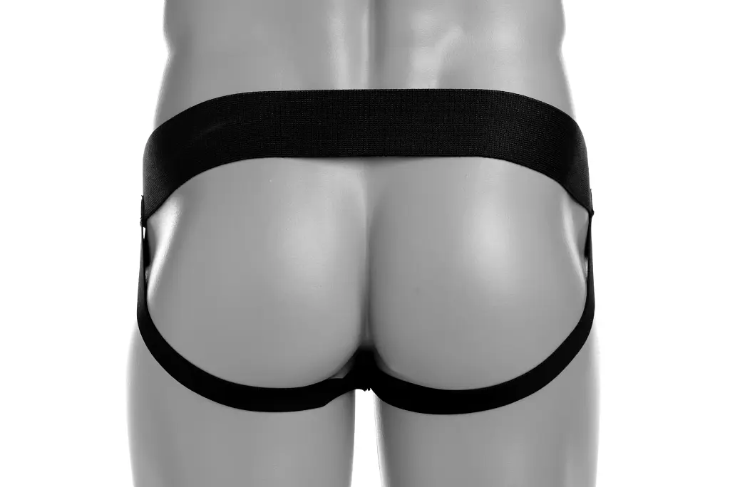 Труси чоловічі Tom of Finland Leather Jock Strap, M/L (чорний) - фото 3