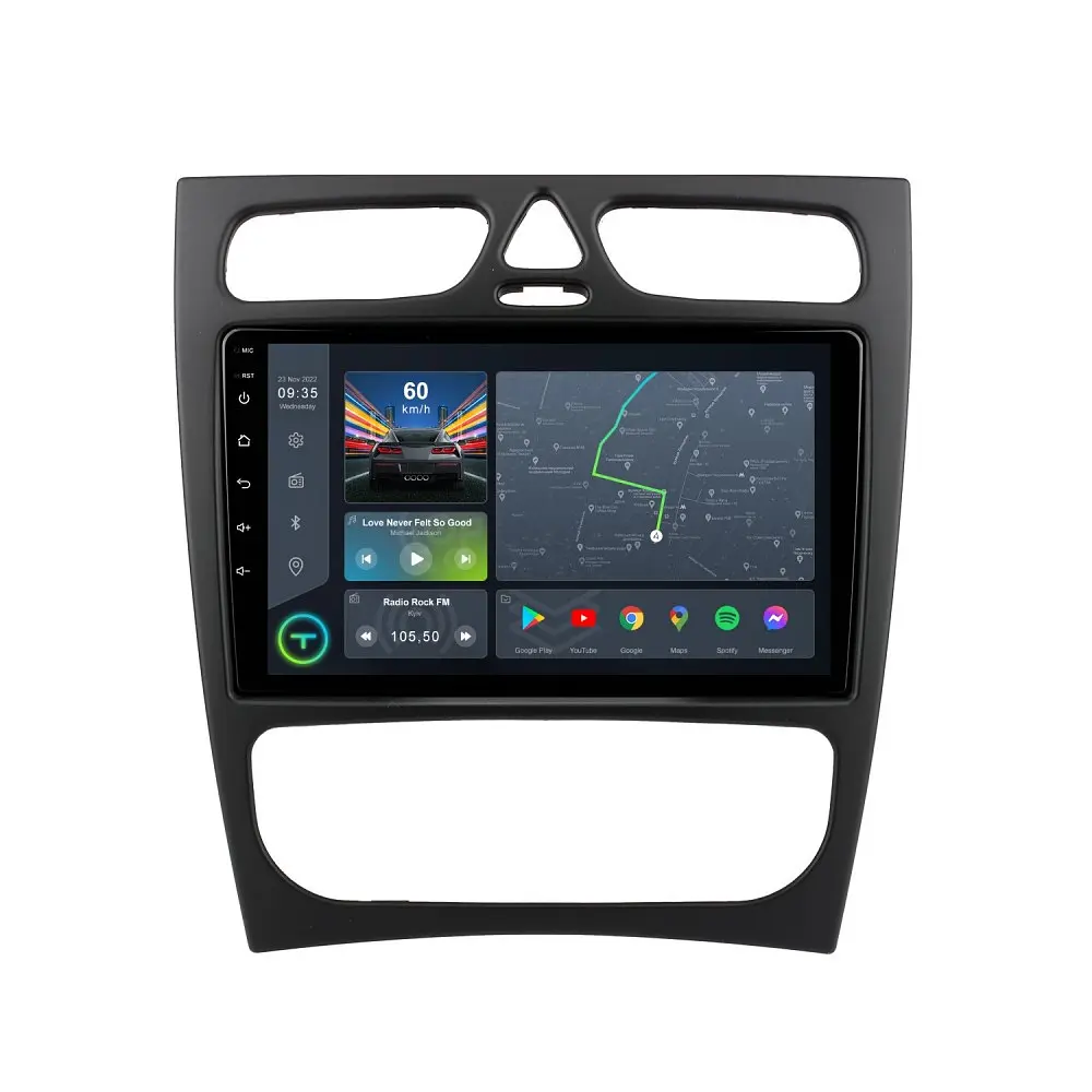 Штатна магнітола TORSSEN Mercedes C-klasse W203 2000-2004 FL9 4+64Gb 4G Carplay DSP