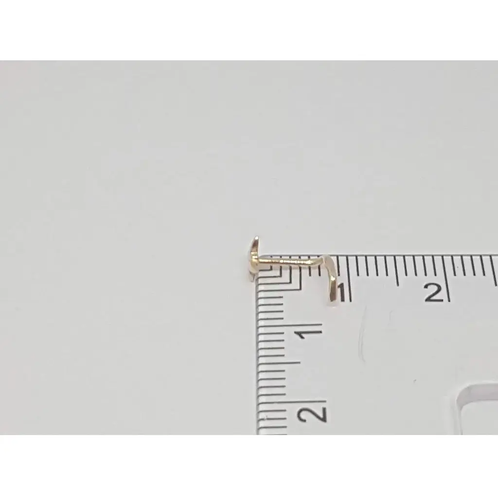 Золота сережка-пірсинг Dear в ніс Dear. 1015 - фото 4