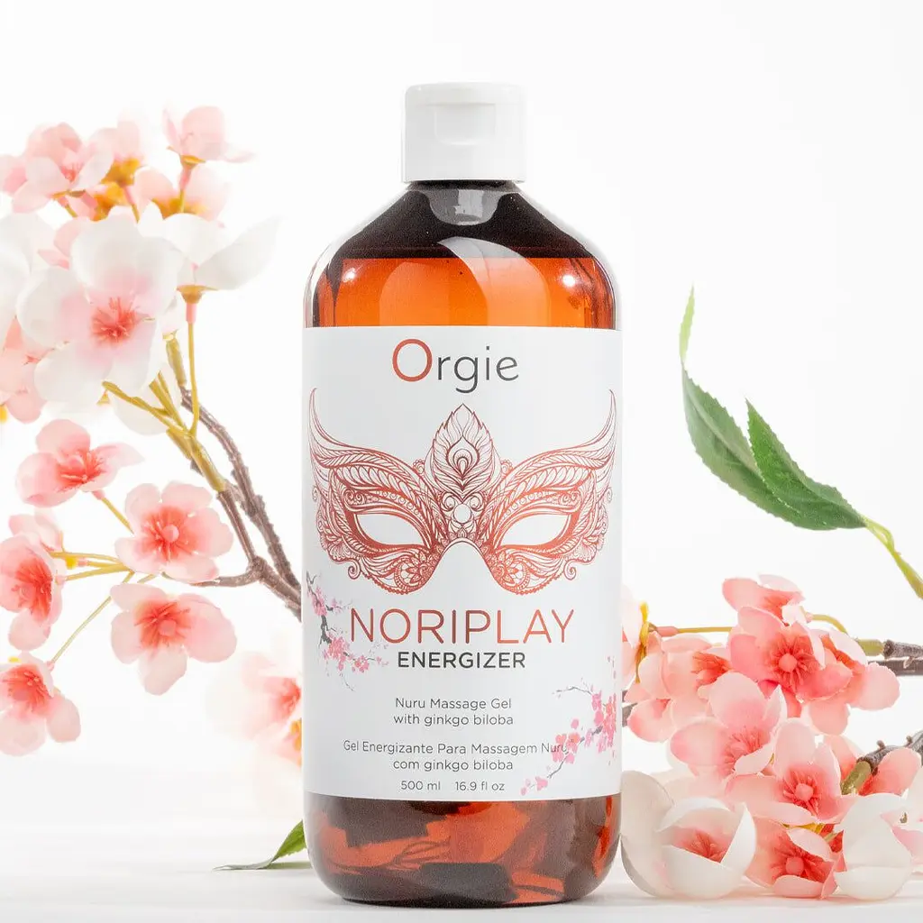 Гель для NURU-масажу Orgie - Noriplay Energizer (500 мл), екстракт гінкго білоба, захисне простирадло Orgie 21296; 69-21296; 71250051331; OR21296; SX1527 101151 - фото 2